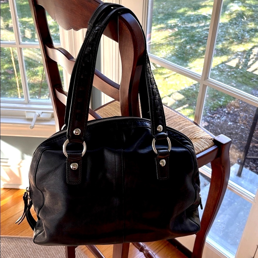 Coach Y2K SoHo Black Leather Large Dome Satchel - Excellent Condition! - Picture 3 of 10
